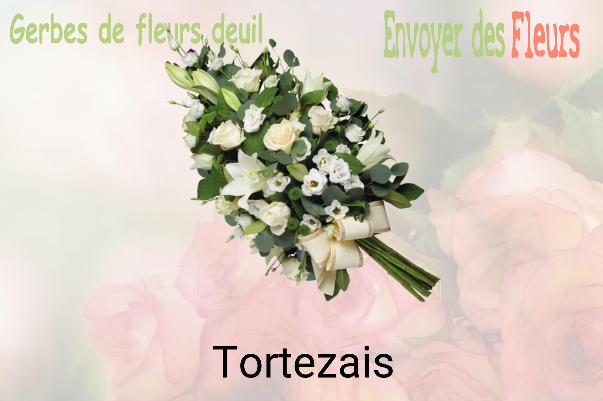 Gerbe de fleurs de deuil livrée à Tortezais